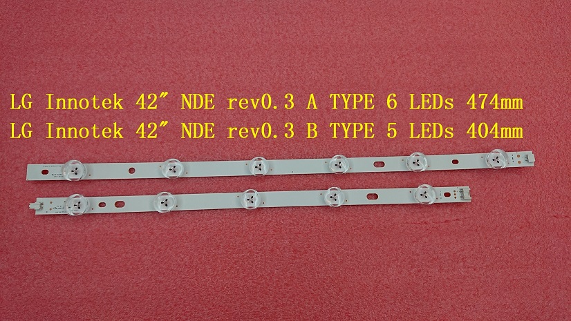2 PCS 42LS3150 HC420DUN-SLCP1-11XX LED strip for LG Innotek 42